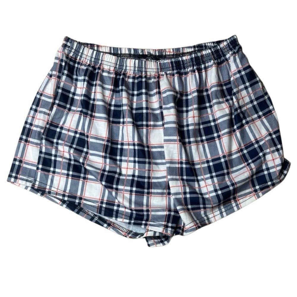 Plaid Blue and White Shorts Size Medium